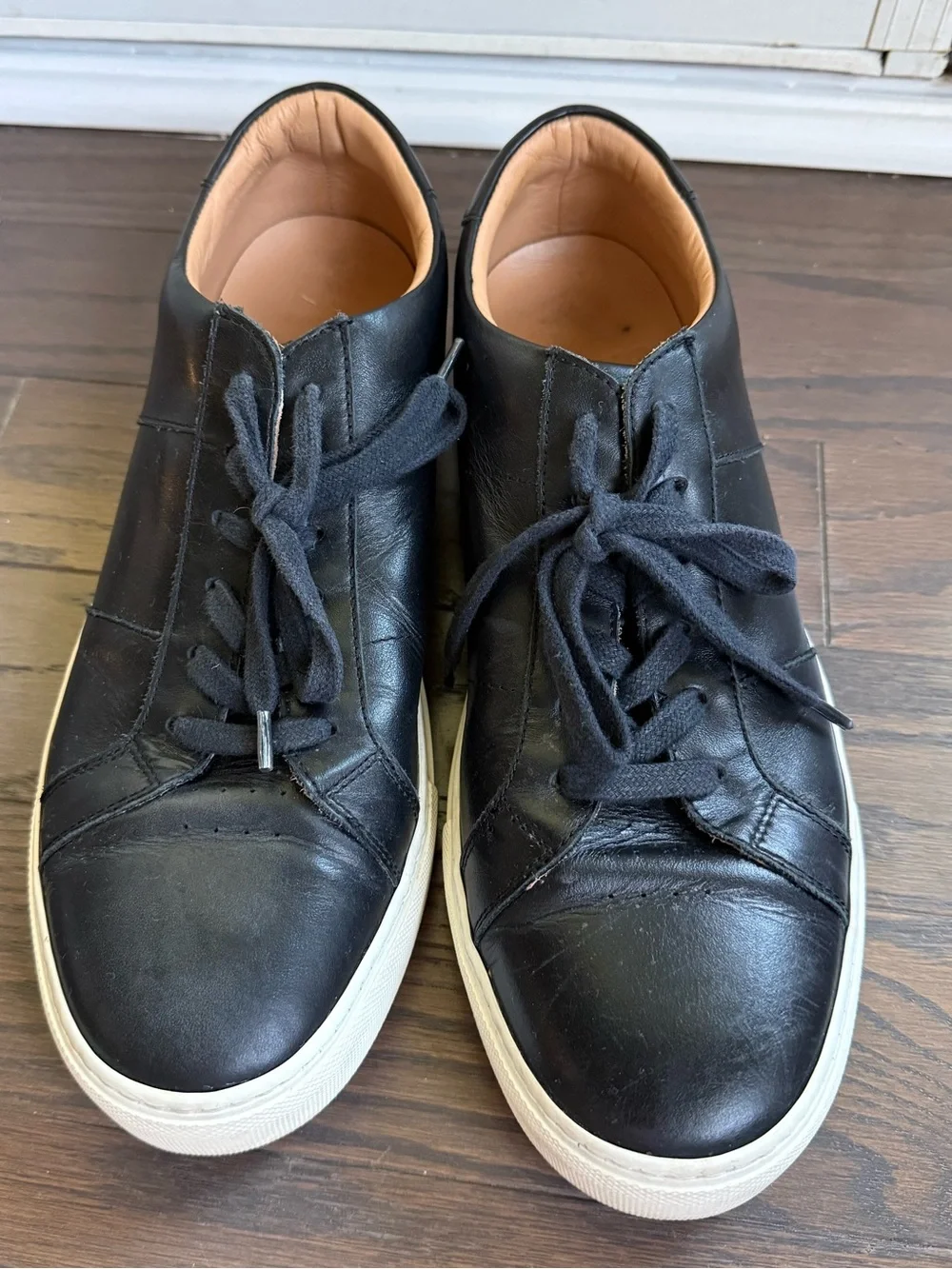 GREATS BROOKLYN Black Royale Leather Luxury Sneakers Size 12